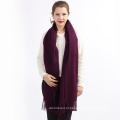 2017 Top Selling Fashion Elegant Ladies New Women&#39;s Fashion Purple 100% Cashmere Scarf